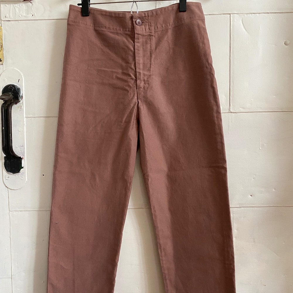 Caron Callahan Cory Pant in Shadow Cotton Twill Size S